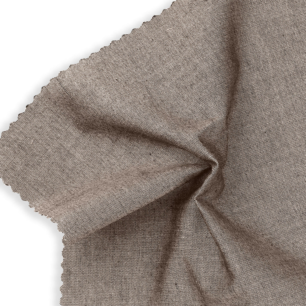 Oxford Chambray Collection-Oxford Chambray Solid - Brown-100% Cotton-21230001C-04