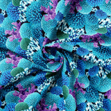 Ocean Story Collection - Coral Reefs - Aqua - Cotton 21230108J-01