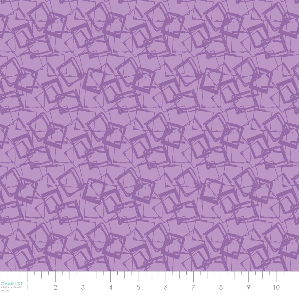 Around the Block Collection - Block Out - Purple - Cotton 21230204-02