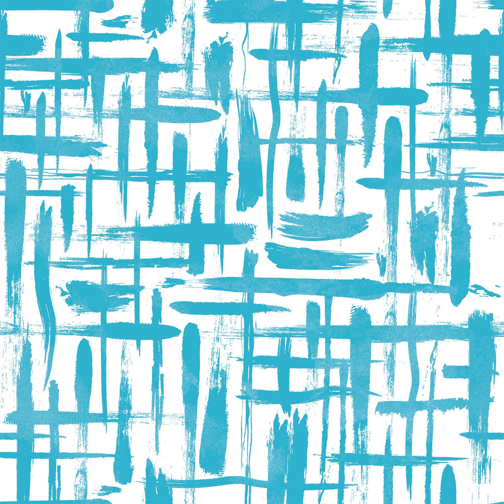 Around the Block Collection - Paintbrush Plaid - Blue - Cotton 21230205-03