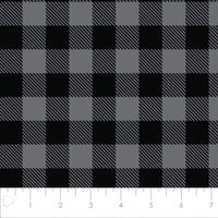 Printed Flannel-Buffalo Plaid Flannel-Charcoal-100% Cotton-2150015B-03