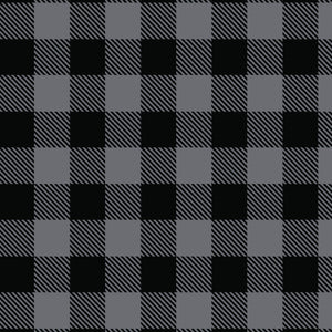 Printed Flannel-Buffalo Plaid Flannel-Charcoal-100% Cotton-2150015B-03
