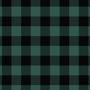 Printed Flannel-Buffalo Plaid Flannel-Green-100% Cotton-2150015B-05