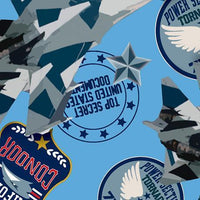 Military Jets - Printed Fleece by CDS