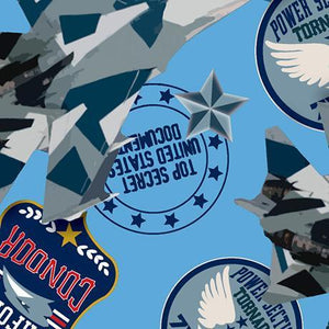 Military Jets - Printed Fleece by CDS