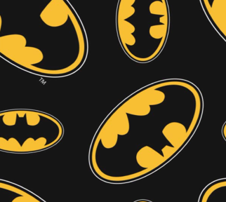 Batman Logo Toss 1 Yard Cotton Cut
