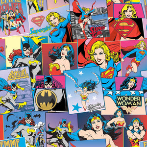 Dc Comics-Girl Power- 1 Yd Precut Cotton - 23400201YC1WM Multi