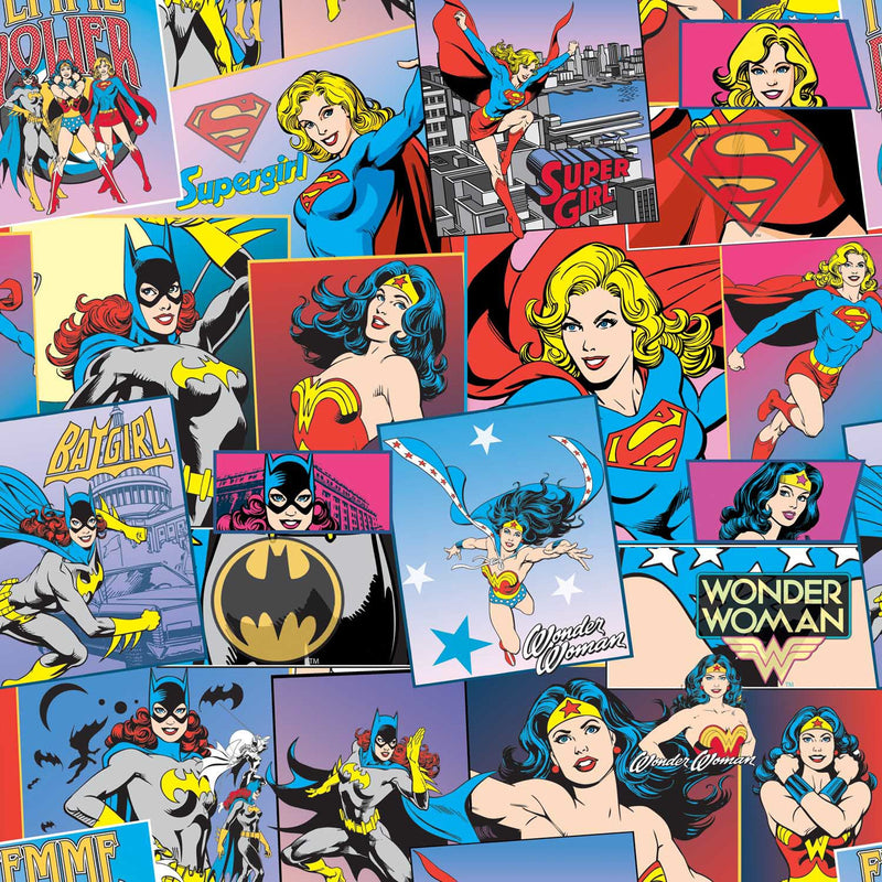 Dc Comics-Girl Power- 1 Yd Precut Cotton - 23400201YC1WM Multi
