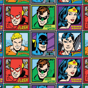 DC Comics -Meet The Heroes- Multi- Cotton