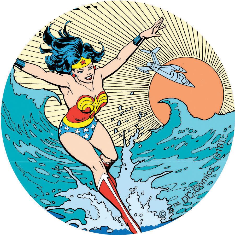 DC Comics Wonder Woman Splash Landing Adhesive Fabric Badge