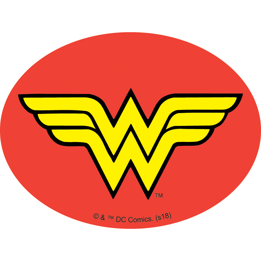 DC Comics Wonder Woman Logo Adhesive Fabric Badge