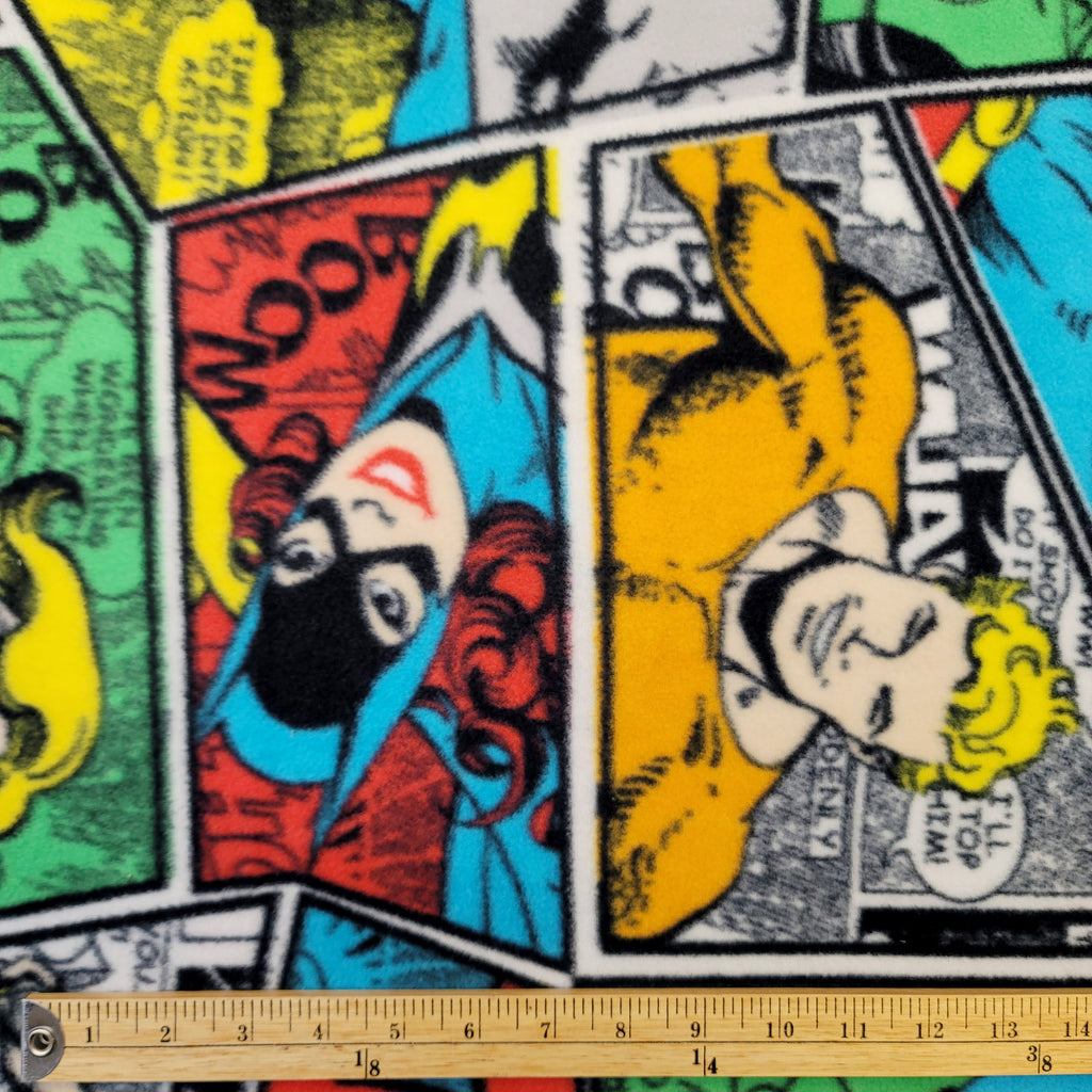 DC Comics II Group Collage 1.5 Yard Cut - Licensed Fleece