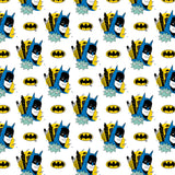 DC Comics Super Hero Doodles Collection - Batman POW Doodle - White - Cotton 23400889-01