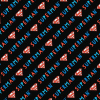 DC Comics- Superman Doodles - Superman Logo Doodle - Cotton - Black