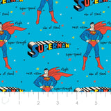 Superman Doodles de DC - Superman Qualités Dessin - Coton - Bleu