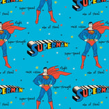 DC Comics-  Superman Doodles - Superman Qualities Doodle - Cotton - Blue