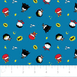 DC Comics - Tiny Heroes - 1.5 Yard Cut Licensed Bamboo  Flannel