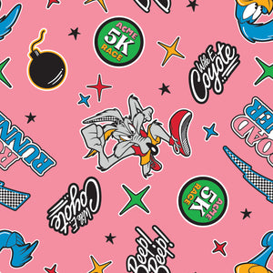 Looney Tunes III- Beep Beep Toss- Pink - Cotton