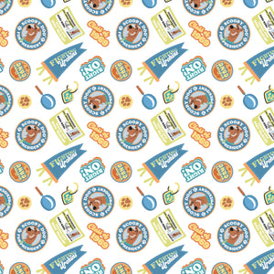 Scooby-Doo School Spirit Collection - SD Pennant Toss - White - Cotton