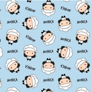 Friends -Monica Toss - Blue - Cotton