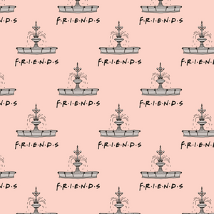 Friends Fontaine - Flanelle imprimée par Warner Bros.