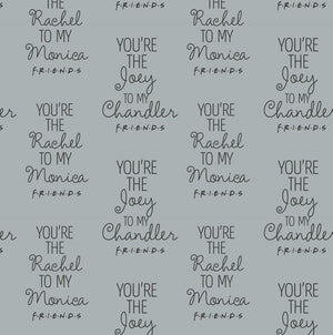 Friends - Best Friends - Grey - Cotton