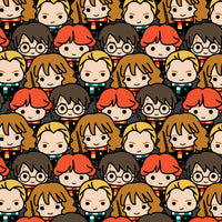 Harry Potter-Wizarding World  - Harry Potter Collection - Kawaii Characters Stacked - Multi - Cotton