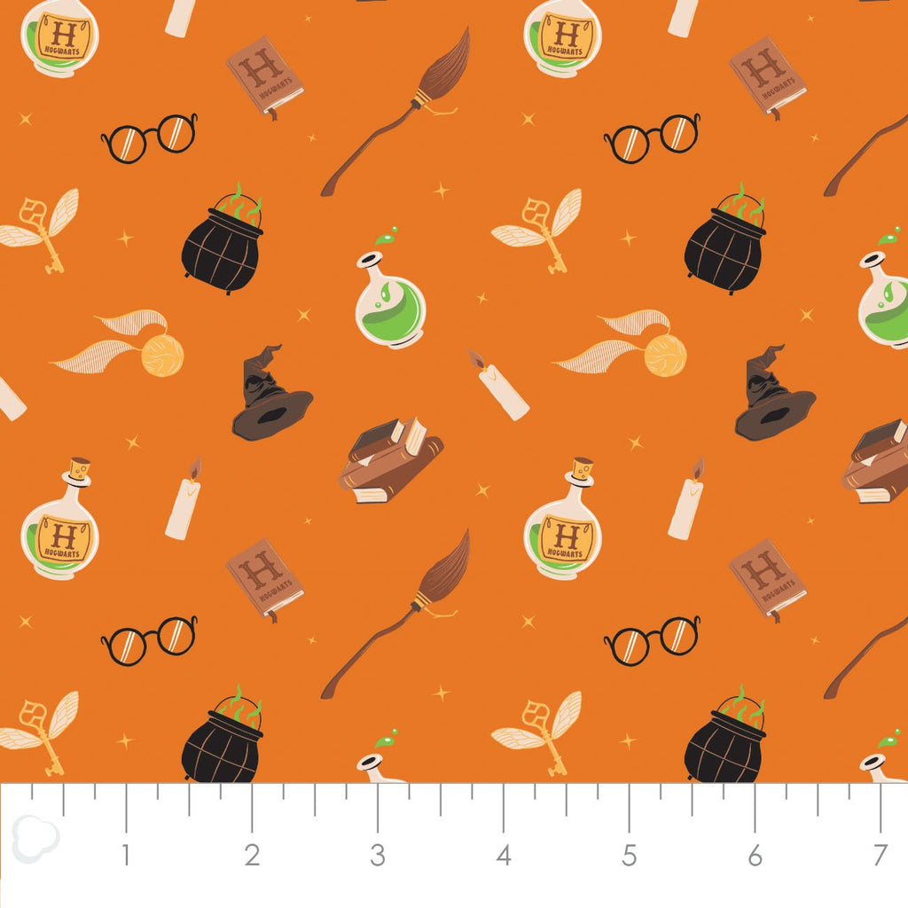 Personnages Halloween III - Outils Magiques - Coton - Orange