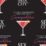 Sex and the City-Cosmopolitain -Cotton-Black