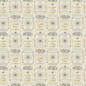 Wizarding World - Fantastic Beasts Collection - Newsprint & Symbols Metallic