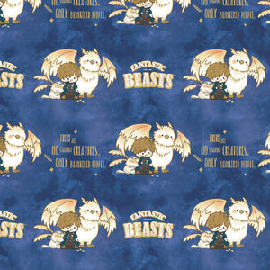 Wizarding World Collection- Baby Creatures  - Cotton - Blue
