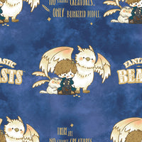 Collection Harry Potter Rassembler - Maisons Illustrées - Coton - Indigo