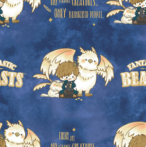 Wizarding World Collection- Baby Creatures  - Cotton - Blue