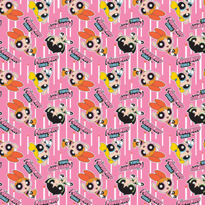 Powerpuff Girls-Girls Action Poses - Cotton-Pink