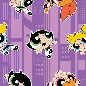 Powerpuff Girls-Fighting Crime - Cotton-Purple