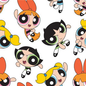 Powerpuff Girls-Girls Packed- Cotton-White