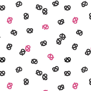 Mod Blocks by Elizabeth Silver - Block Pretzels - Pink