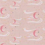 Collection Coton de Teresa Chan - poussière d’étoiles et lune - métalliques Rose