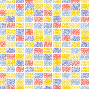 From London With Love by Vicky Yorke - Flags - White - Cotton