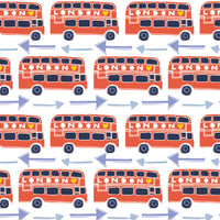 EMMA & MILA - From London with Love-Double Decker - 1yc Precut - Red - Cotton