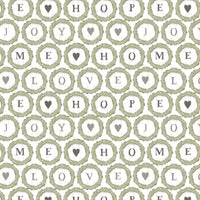 Home Collection by Vicky Yorke - Love Wreath - White - Cotton