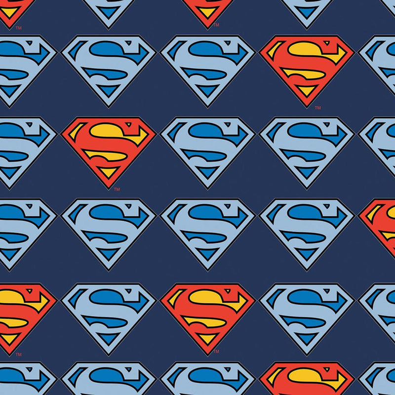 Superman - Action Comics - Logo S - Flanelle Imprimée de DC Comics - Marine