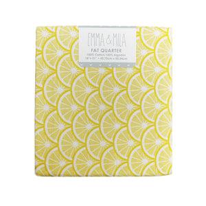 LEMON SLICES -Fat Quarter Single -Cotton