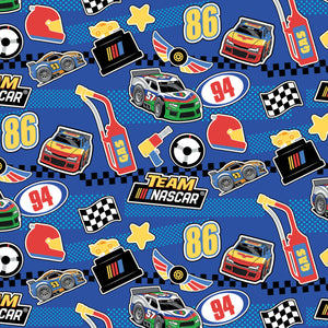 Nascar II Collection - Nascar Checker - Cotton - Navy