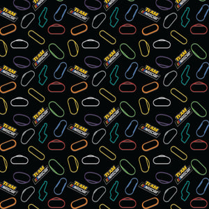 Nascar Collection III- Race Tracks -Black - Cotton