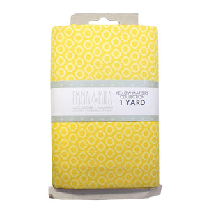 EMMA & MILA - Yellow Matters - Cheer - Yellow - 1yd Precut - Cotton