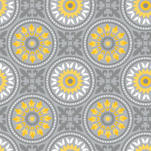 EMMA & MILA - Yellow Matters - Mosaic  - 1yc Precut - Grey - Cotton