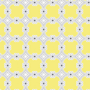 The Coloring Collection- Tiles - Yellow - Cotton