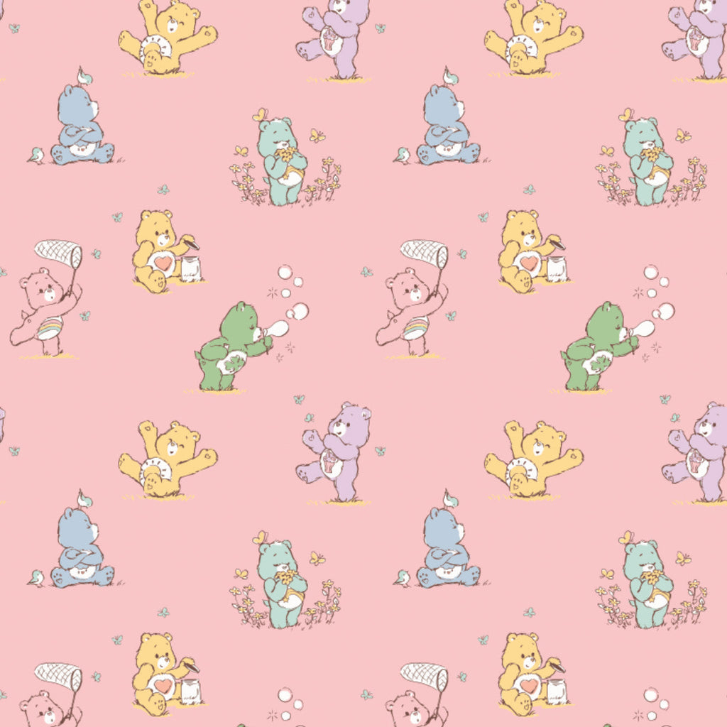 Care Bears - Playful - Printed Flannel