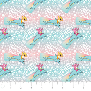 Care Bears Mer Bears Collection - Swim Cheer Share - Pink - Cotton 44010806-03